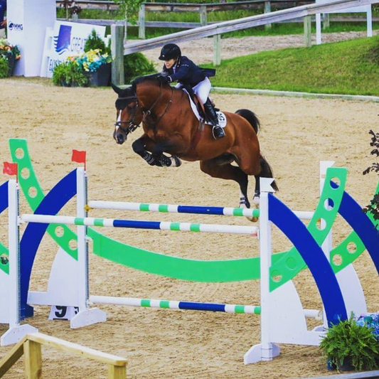 Show jumper Margie Engle in competition