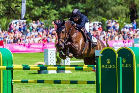 Katie Dinan with her Grand Prix jumper