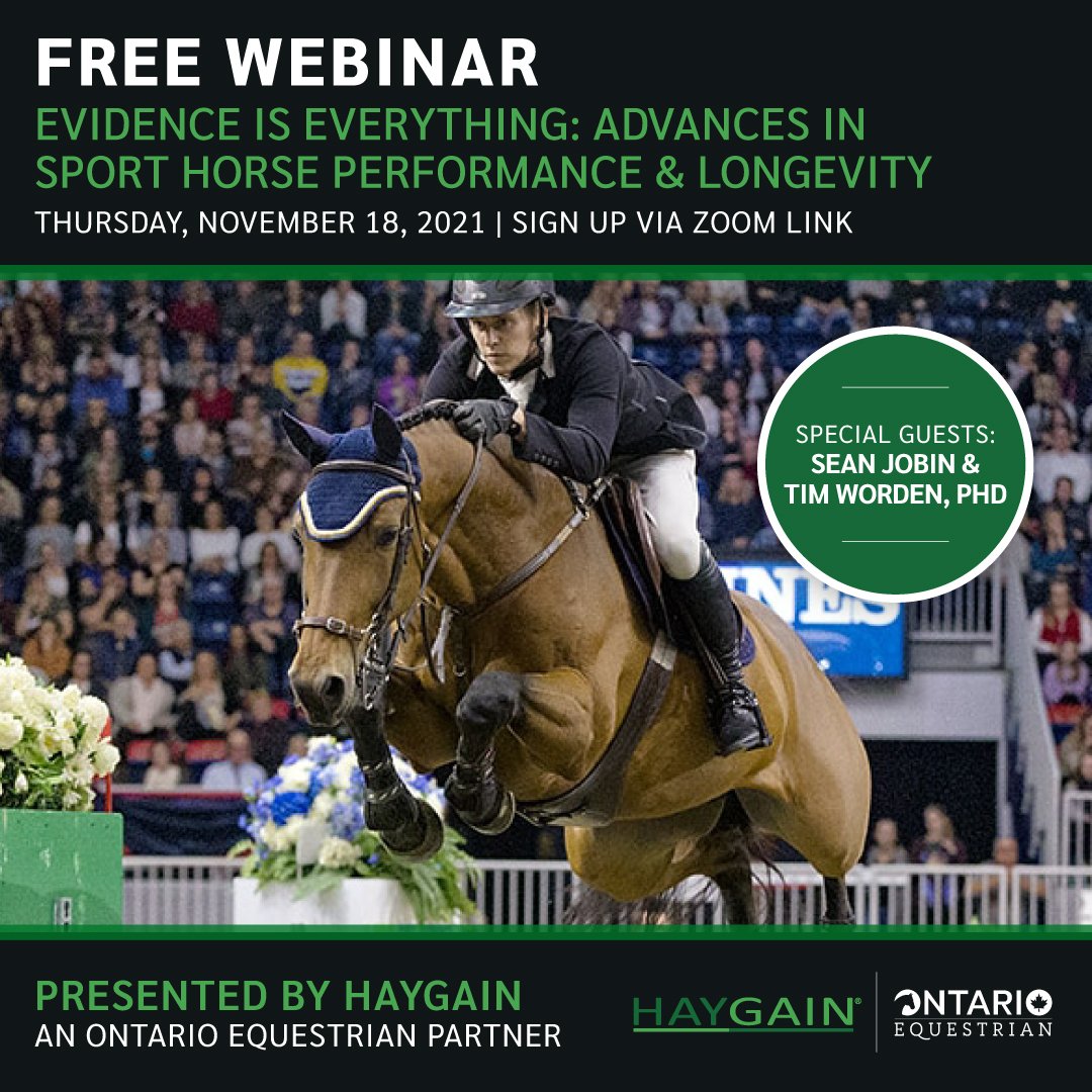 Free Webinar: Evidence Is Everything in Sport Horse Evaluation, Performance and Longevity